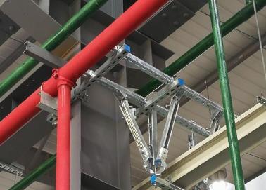 青阳该抗震支架的整体式支吊架结构协调性好